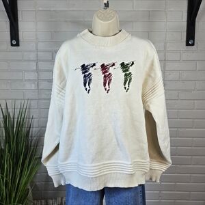 Vintage McBriar Cream Golf Crewneck Sweater Extra Large